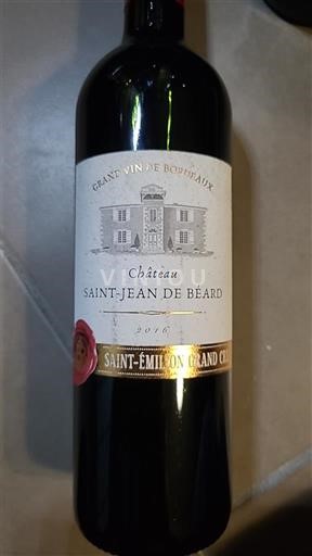 Bordeaux Saint-Émilion Grand Cru Château Saint Jean de Béard 2016