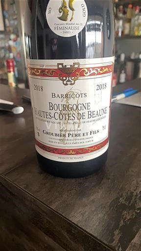 Burgundy Not Specified Groubier Père et Fils Barrigots 2018