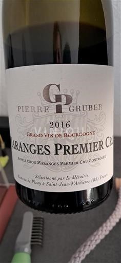 Bourgogne Maranges Premier Cru Pierre Gruber 2016