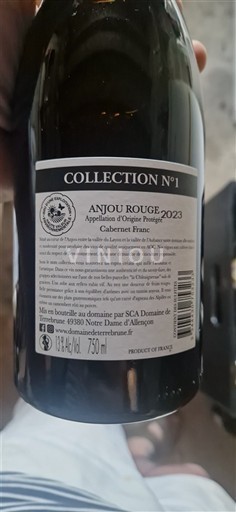 Loire-dalen Anjou Domaine Terrebrune Collection N°1 2023