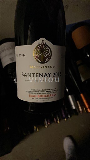 Bourgogne Santenay Jean Bouchard Tastevinage 2015