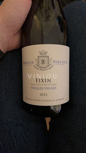 Burgundy Fixin Domaine Sirugue Vieilles Vignes 2023