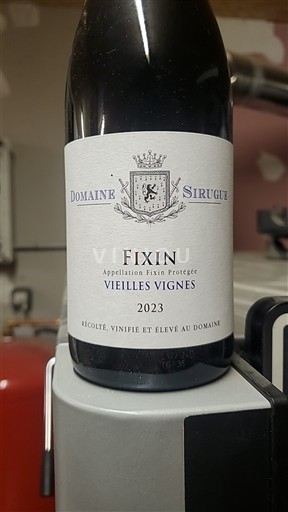 Wines Rouge sec Vieilles Vignes Domaine Sirugue 2023 France Burgundy Fixin AOC