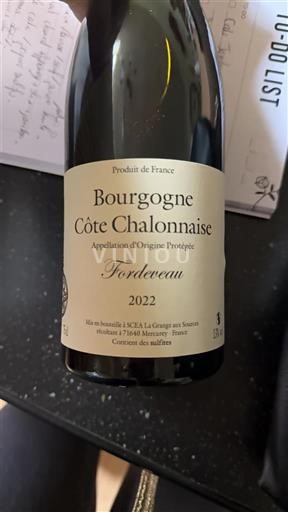 Borgogna Borgogna-Costa-Chalonnais Fordeveau 2022