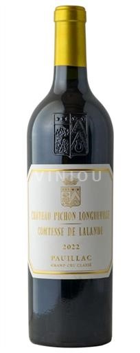 Bordeaux Pauillac Grand Cru Classé Château Pichon Longueville Comtesse de Lalande 2022