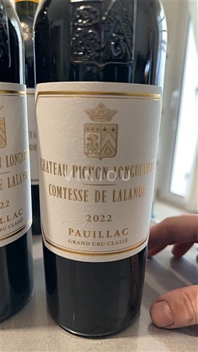 Bordeaux Pauillac Grand Cru Classé Château Pichon Longueville Comtesse de Lalande 2022