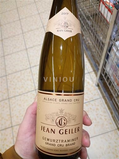 Alsace Gewurztraminer Grand Cru Jean Geiler Gewurztraminer Grand Cru Brand 2017