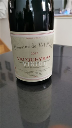 Vallée du Rhône Vacqueyras Domaine Val Frais 2023