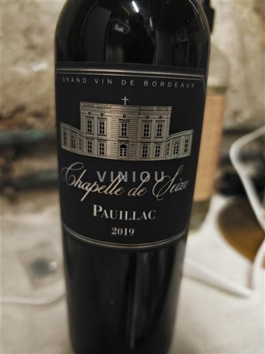 Bordeaux Pauillac Chapelle de Sèze 2019
