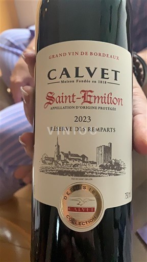 Bordeaux Saint-Émilion Calvet Réserve des Remparts 2023