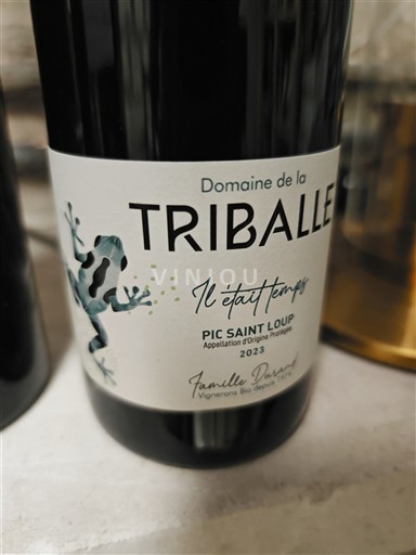 Languedoc Pic-saint-loup Domaine La Triballe Il était temps 2023