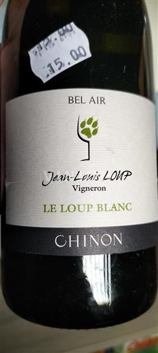 Vale do Loire Chinon Bel Air Le Loup Blanc 2023