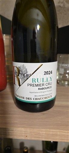 Burgundy Rully Premier Cru Domaine S Chauchoux Rabourcé 2024