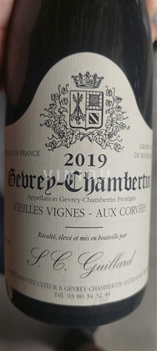 Bourgondië Gevrey-Chambertin S.C. Guillard Vieilles Vignes - Aux Corvées 2019