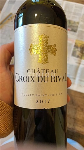 Bordoja Lussac-Saint-Émilion Château Croix du Rival 2017