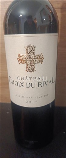 Bordeaux Lussac-Saint-Émilion Château Croix du Rival 2017