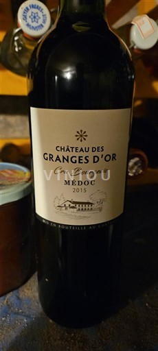 Bordeaux Médoc Cru Bourgeois Château S Granges d'Or 2015