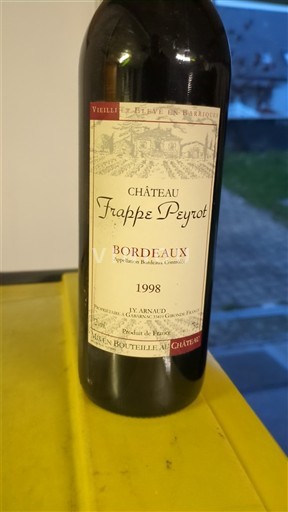 Bordeaux Château Frappe Peyrot 1998