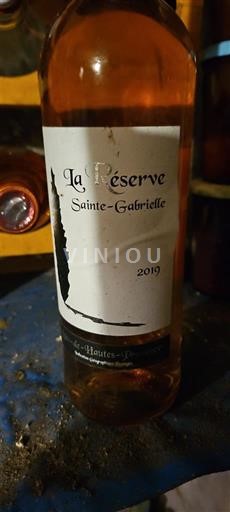 Provence Coteaux Varois en Provence Sainte-Gabrielle La Réserve 2019