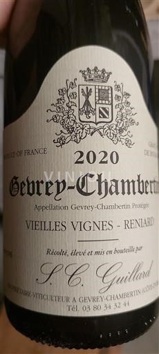 Bourgondië Gevrey-Chambertin S.C. Guillard Vielles Vignes - Reniard 2020