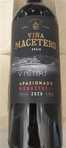 Vini Rouge sec Apasionado Monastrell Viña Macetero 2020 Spagna Murcia Jumilla DO