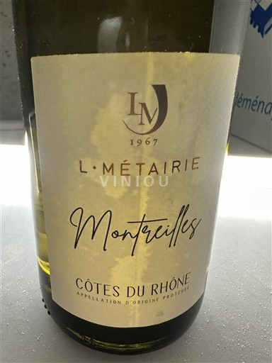 Valle del Rodano Côtes-du-Rhône L. Métairie Montrieilles 2023
