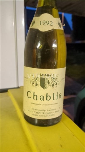 Burgundy Chablis Garnier Joseph et Xavier 1992