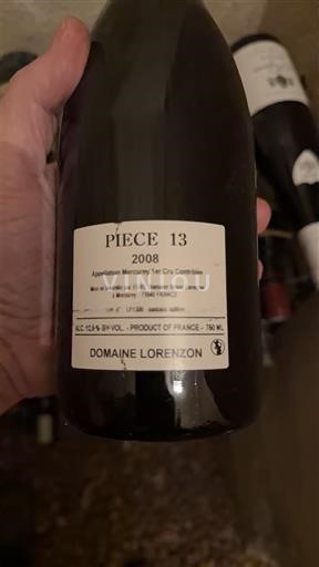 Burgundija Mercurey Premier Cru Domaine Lorenzon Pièce 13 2008