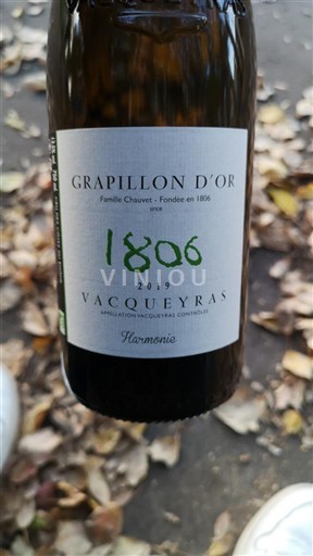 Vale do Ródano Vacqueyras Grapillon d'Or Harmonie 2019