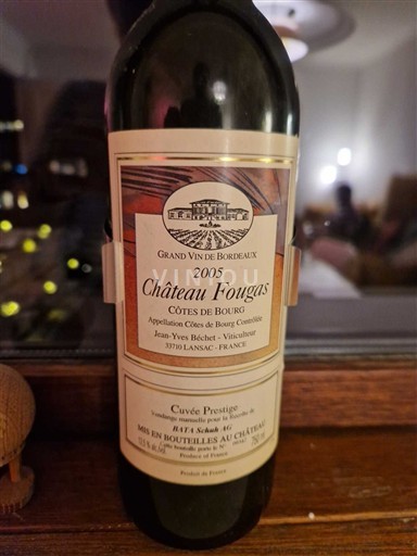 Bordeaux Côtes-de-bourg Château Fougàs Prestige 2005