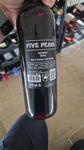 Rượu vang Rouge sec Shiraz Five Peaks 2024 Úc Nam Úc Không được chỉ định