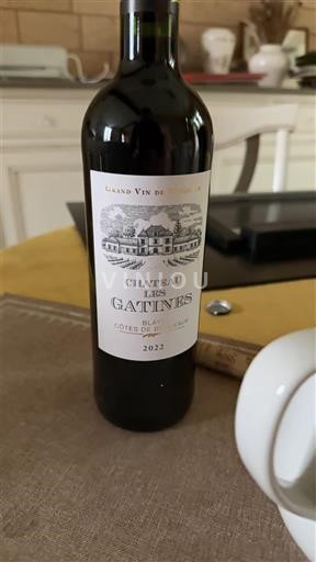 Bordeaux Blaye-Côtes-de-Bordeaux Château Les Gatines 2022