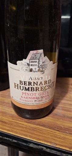 Alsasko Rulandské šedé Château Bernard Humbrecht Gaensbrunnen Premiers Frimas 2022