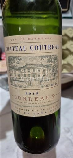 Bordeaux Château Coutreau 2016