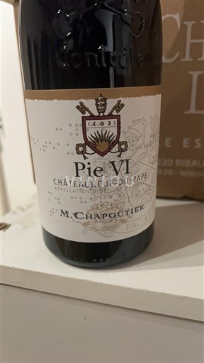 Valle del Ródano Châteauneuf-du-Pape. M. Chapoutier Pie VI 2023