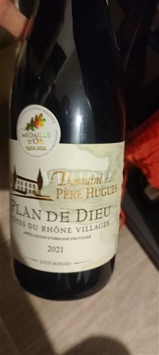 Rhônen laakso Määrittelemätön Domaine Père Hugues Plan de Dieu 2021