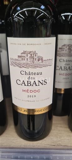 Bordeaux Médoc Château S Cabans 2019