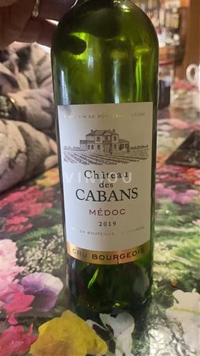 Bordeaux Médoc Château S Cabans 2019