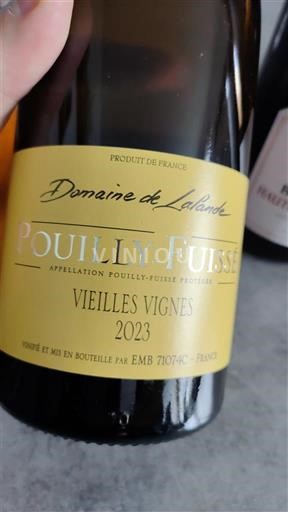 Bourgogne Pouilly-fuissé Domaine Lalande Vieilles Vignes 2023
