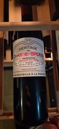 Bordeaux Haut-Médoc Château Chasse-Spleen Héritage de Chasse-Spleen 2020