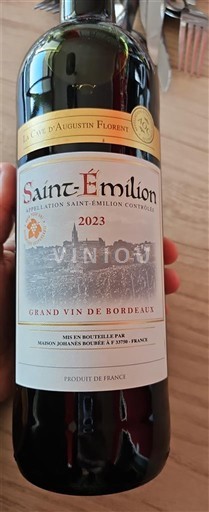 Bordeaux Saint-Émilion La Cave d'Augustin Florent 2023