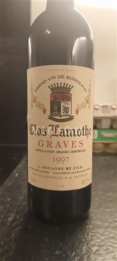 Bordeaux Graves Clos Lamothe 1997