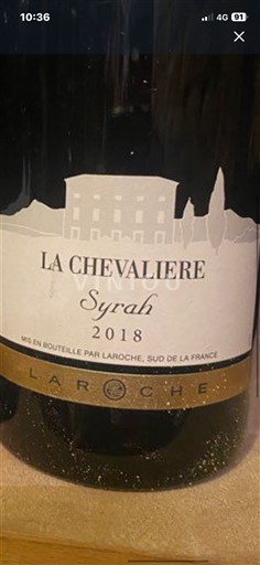 Languedoc și Roussillon Vin de Pays d'Oc Laroche La Chevalière Syrah 2018