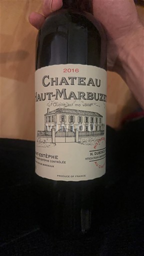 Bordeaux Saint-Estèphe Château Haut-Marbuze 2016