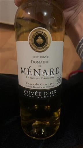 Sud-Ouest Côtes de Gascogne Domaine Ménard d'Or Gros Manseng 2019