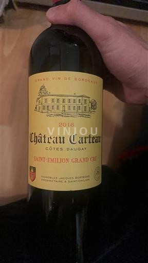Bordeaux Saint-Émilion Grand Cru Grand Cru Château Carteau Côtes Daugay 2018