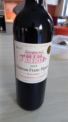 Bordeaux Saint-Émilion Grand Cru Grand Cru Château Franc Pipeau Descombes 2018