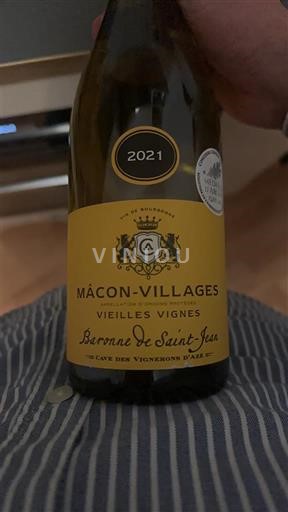 Burgundi Mâcon ja Mâcon-kylät Baronne de Saint-Jean Vieilles Vignes 2021