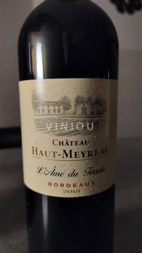 Bordeaux Château Haut-Meyreau L'Âme du Terroir 2018
