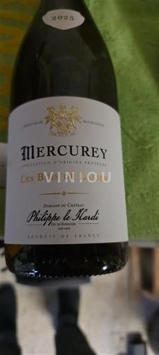 Burgundsko Mercurey Domaine Château Philippe le Hardi Les Bois de Lalier 2023